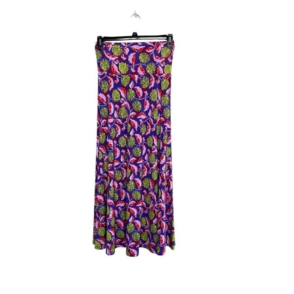 LuLaRoe Maxi Skirt Purple Floral XS‎